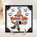 Grandma Witch Halloween Personalized 2-Layer Wooden Plaque, Gift For Grandma