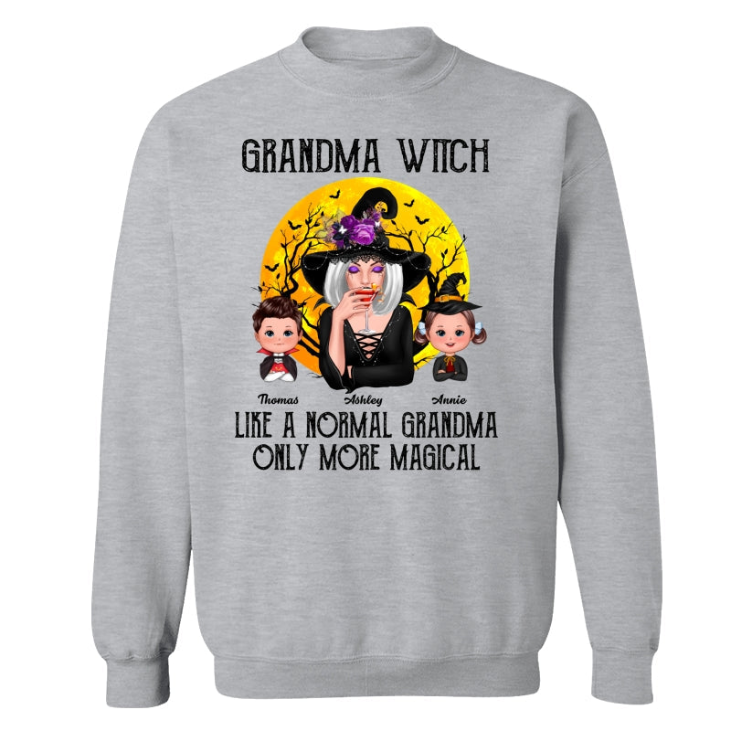Grandma Witch Like Normal Grandma More Magical Halloween Personalized Shirt