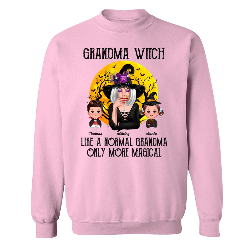 Grandma Witch Like Normal Grandma More Magical Halloween Personalized Shirt