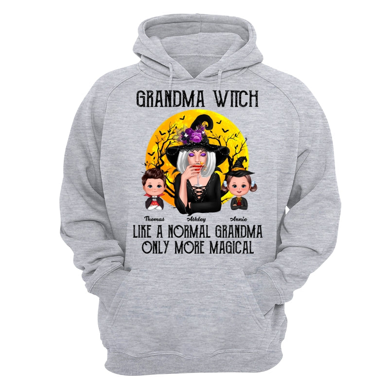 Grandma Witch Like Normal Grandma More Magical Halloween Personalized Shirt