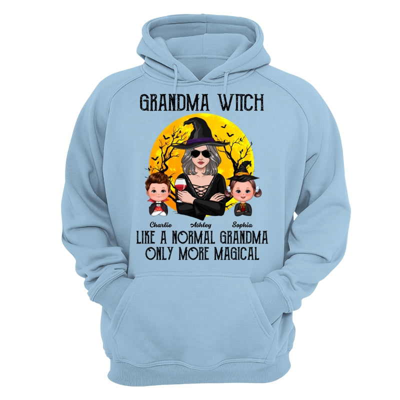 Grandma Witch Halloween Girl Vector Personalized Shirt