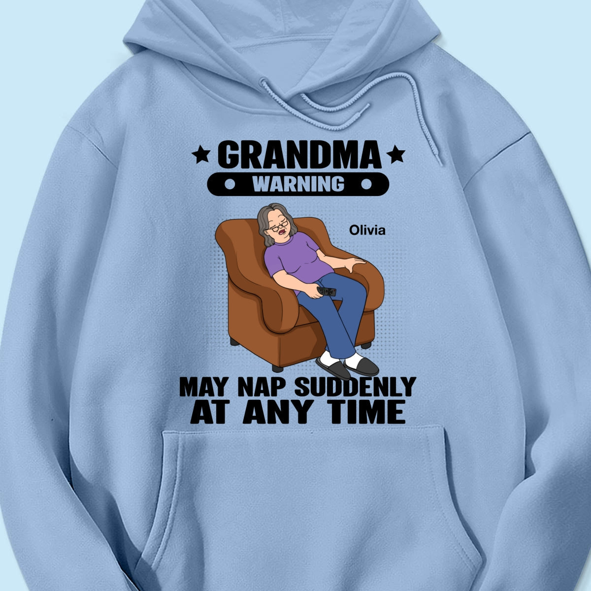 Grandma Warning May Nap Suddenly At Any Time Funny Gift For Grandma Personalized Shirt