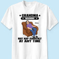 Grandma Warning May Nap Suddenly At Any Time Funny Gift For Grandma Personalized Shirt